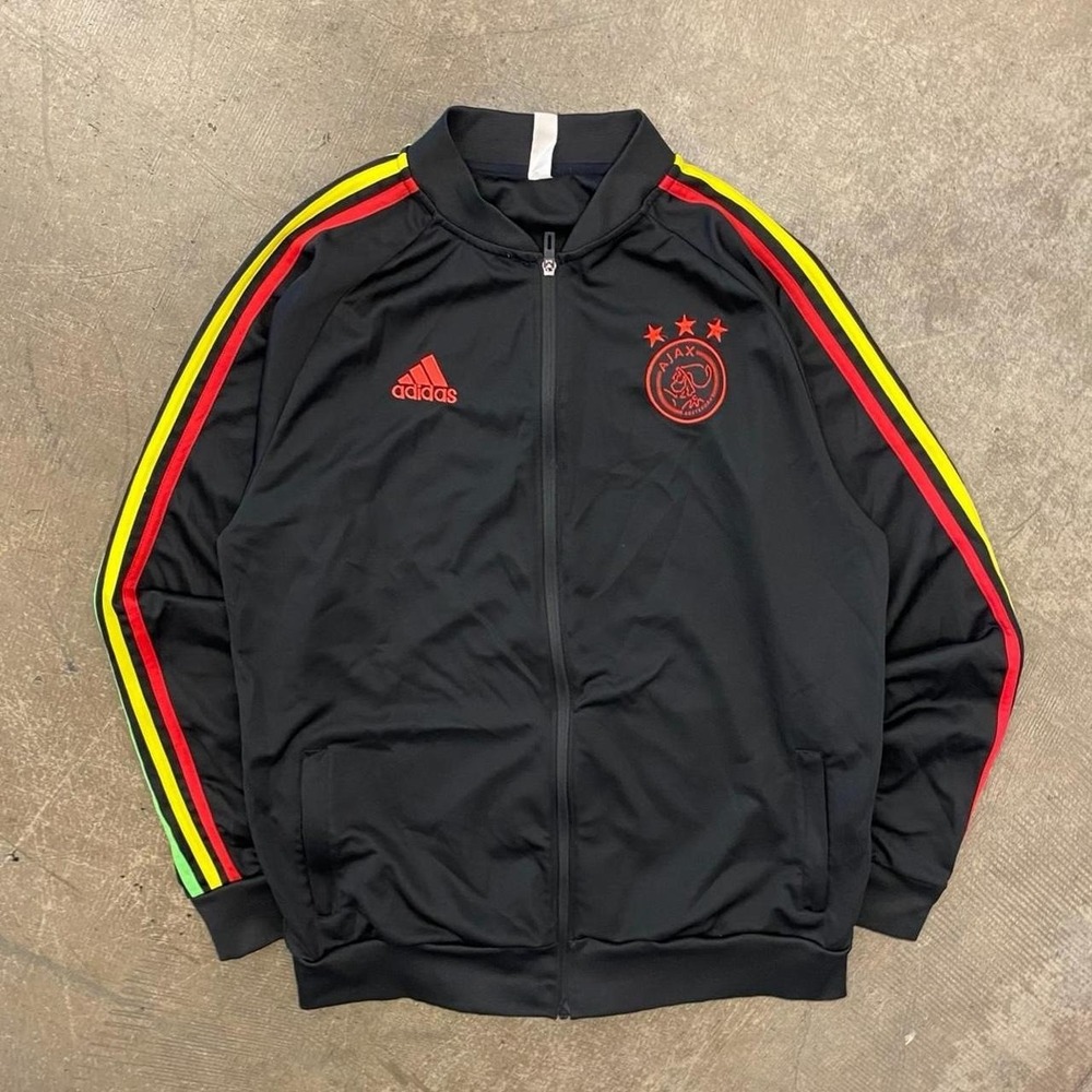 AJAX Amsterdam Adidas Soccer Bob Marley Colors Full Zip Training Jacket XXL